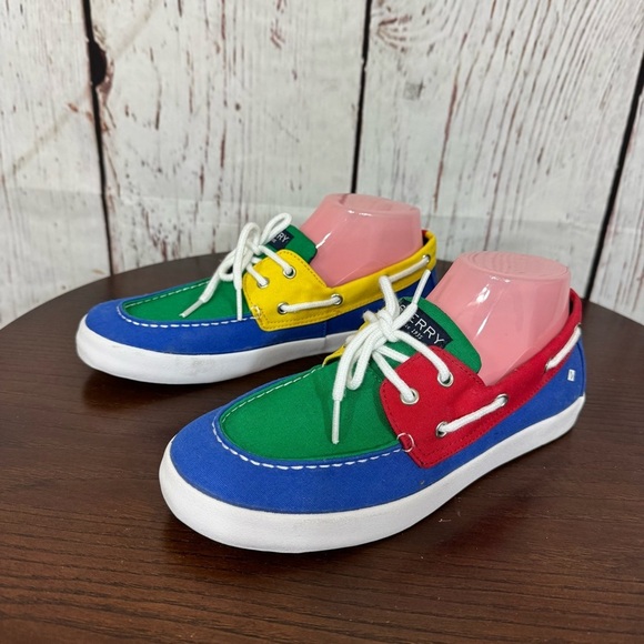 Sperry Top Slider Tuck Multicolor Primary colors block Men’s Boat Loafer Shoes 6 - Picture 12 of 15